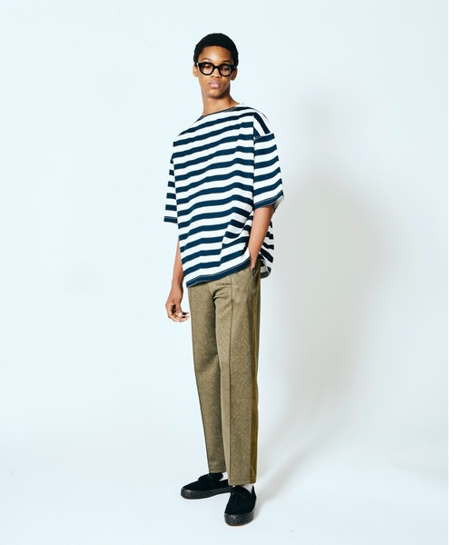 SUNNY  SPORTS（サニースポーツ）の「SUNNY SPORTS / サニースポーツ BORDER BASQUE SS TEE ボーダーバスク TEE（Tシャツ/カットソー・メンズ・ブラック/ブラック系その他/ブルー系その他/ネイビー・X-SMALL/MEDIUM/LARGE）」の10枚目の写真