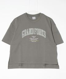 ティゴラ TIGORA コットンオーバーサイズTシャツ カレッジ