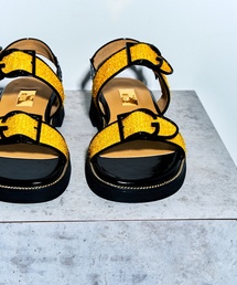 LE TALON | GRISE GRダブルベルトサンダル(サンダル)