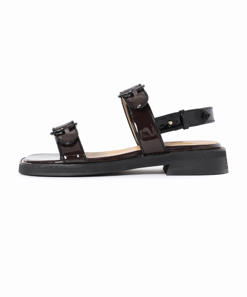 LE TALON（ルタロン）の「GRISE GRダブルベルトサンダル（サンダル・レディース・ブラウン/ベージュ系その他/イエロー・SMALL/MEDIUM/LARGE/X-LARGE）」の4枚目の写真