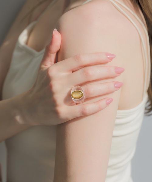 muku(ムク)の「金属アレルギー対応 アイスストーンリング(リング・レディース・ゴールド/ブルー・13)」の6枚目の写真