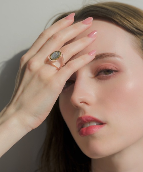 muku(ムク)の「金属アレルギー対応 アイスストーンリング(リング・レディース・ゴールド/ブルー・13)」の5枚目の写真