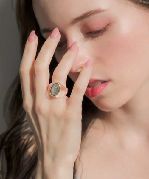 muku(ムク)の「金属アレルギー対応 アイスストーンリング(リング・レディース・ゴールド/ブルー・13)」の3枚目の写真