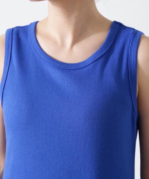 N.（N. Natural Beauty Basic）（エヌエヌナチュラルビューティーベーシック）の「◆リブノースリーブカットワンピース（ワンピース・レディース・ベージュ/ブルー/ブラック・MEDIUM）」の5枚目の写真