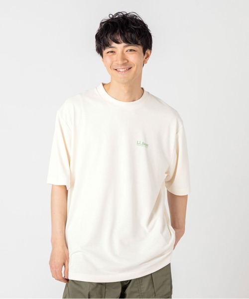 L.L.Bean（エルエルビーン）の「【JAPAN EDITION】サムナー・ショートスリーブ・ティ（Tシャツ/カットソー・メンズ・ライトグレー/チャコール/ネイビー/アイボリー・MEDIUM/SMALL/X-LARGE/LARGE）」の6枚目の写真