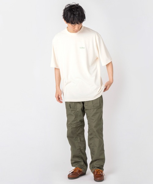 L.L.Bean（エルエルビーン）の「【JAPAN EDITION】サムナー・ショートスリーブ・ティ（Tシャツ/カットソー・メンズ・ライトグレー/チャコール/ネイビー/アイボリー・MEDIUM/SMALL/X-LARGE/LARGE）」の9枚目の写真