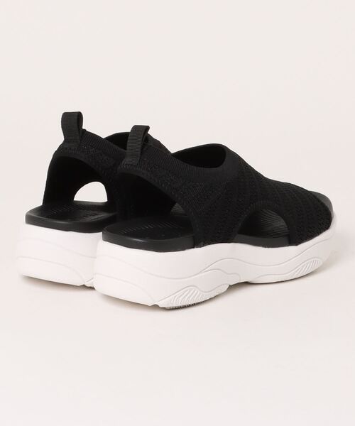 HEAL ME（ヒールミー）の「HEAL ME ヒールミー レディース 厚底ニットスポーティーサンダル【軽量】 224303（サンダル・レディース・ホワイト/ブラック/カーキ/グレー・M/L/LL/S）」の7枚目の写真