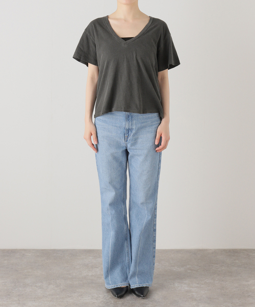 plage(プラージュ)の「THE GREAT./ザ グレイト THE V/NECK Tシャツ(Tシャツ/カットソー・レディース・スミクロ/ホワイト・FREE)」の22枚目の写真