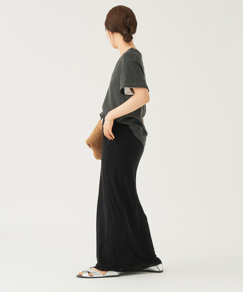 plage(プラージュ)の「THE GREAT./ザ グレイト THE V/NECK Tシャツ(Tシャツ/カットソー・レディース・スミクロ/ホワイト・FREE)」の6枚目の写真