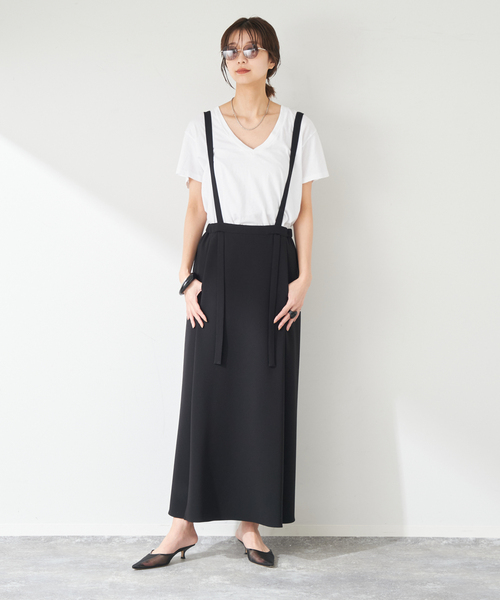 plage(プラージュ)の「THE GREAT./ザ グレイト THE V/NECK Tシャツ(Tシャツ/カットソー・レディース・スミクロ/ホワイト・FREE)」の11枚目の写真