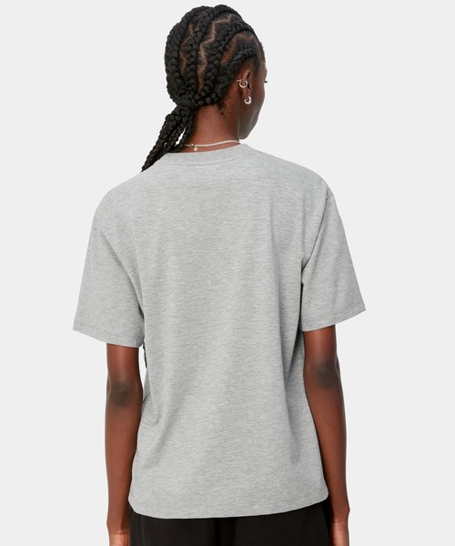 Carhartt(カーハート)の「Carhartt WIP/カーハートダブリューアイピー 半袖Tシャツ 刺繍ロゴ MUJI I033045(Tシャツ/カットソー・レディース・グレー/ブラック/ホワイト×ゴールド・S/M)」の18枚目の写真