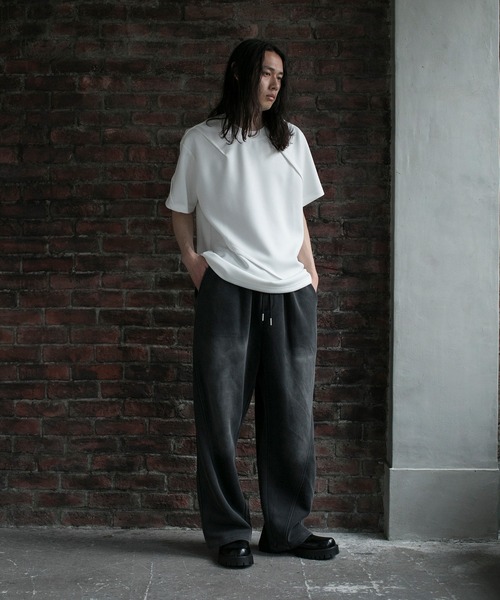 aimoha（アイモハ）の「【aimoha neo】DOUBLE-SIDED AIR FABRIC DECORATION DARTS TEE（サイズ0.1.2.3） (SS)（Tシャツ/カットソー・メンズ・グレー/ブラック/ホワイト・0/1/2/3）」の9枚目の写真