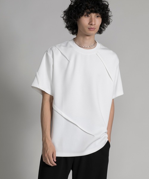 aimoha（アイモハ）の「【aimoha neo】DOUBLE-SIDED AIR FABRIC DECORATION DARTS TEE（サイズ0.1.2.3） (SS)（Tシャツ/カットソー・メンズ・グレー/ブラック/ホワイト・0/1/2/3）」の19枚目の写真