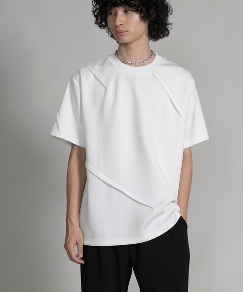 aimoha（アイモハ）の「【aimoha neo】DOUBLE-SIDED AIR FABRIC DECORATION DARTS TEE（サイズ0.1.2.3） (SS)（Tシャツ/カットソー・メンズ・グレー/ブラック/ホワイト・0/1/2/3）」の20枚目の写真