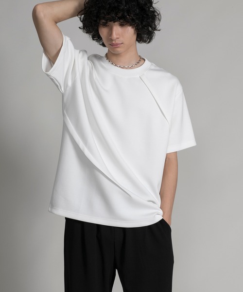 aimoha（アイモハ）の「【aimoha neo】DOUBLE-SIDED AIR FABRIC DECORATION DARTS TEE（サイズ0.1.2.3） (SS)（Tシャツ/カットソー・メンズ・グレー/ブラック/ホワイト・0/1/2/3）」の21枚目の写真