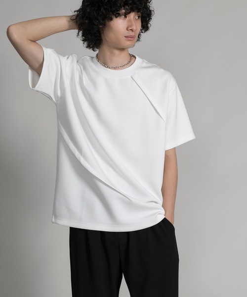aimoha（アイモハ）の「【aimoha neo】DOUBLE-SIDED AIR FABRIC DECORATION DARTS TEE（サイズ0.1.2.3） (SS)（Tシャツ/カットソー・メンズ・グレー/ブラック/ホワイト・0/1/2/3）」の22枚目の写真