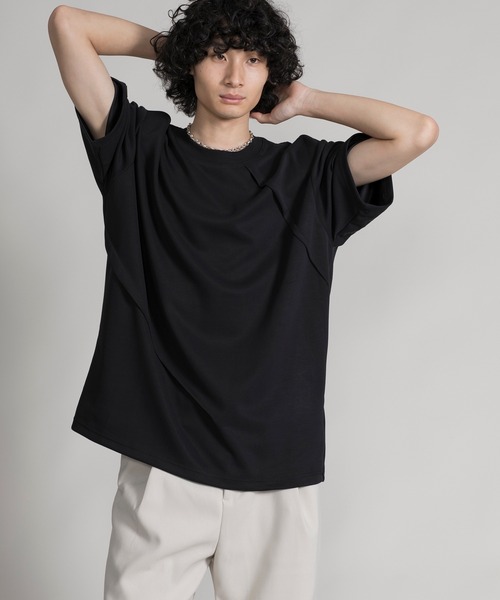 aimoha（アイモハ）の「【aimoha neo】DOUBLE-SIDED AIR FABRIC DECORATION DARTS TEE（サイズ0.1.2.3） (SS)（Tシャツ/カットソー・メンズ・グレー/ブラック/ホワイト・0/1/2/3）」の13枚目の写真