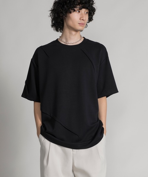 aimoha（アイモハ）の「【aimoha neo】DOUBLE-SIDED AIR FABRIC DECORATION DARTS TEE（サイズ0.1.2.3） (SS)（Tシャツ/カットソー・メンズ・グレー/ブラック/ホワイト・0/1/2/3）」の15枚目の写真