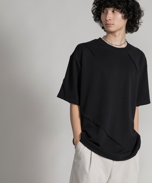 aimoha（アイモハ）の「【aimoha neo】DOUBLE-SIDED AIR FABRIC DECORATION DARTS TEE（サイズ0.1.2.3） (SS)（Tシャツ/カットソー・メンズ・グレー/ブラック/ホワイト・0/1/2/3）」の16枚目の写真