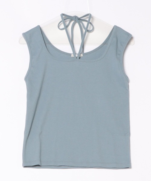 apres jour（アプレジュール）の「ストラップ＋タンクインナー【ZOZOTOWN限定アイテム】（タンクトップ・レディース・アイボリー/ブラック/ブルー・フリー/X-LARGE）」の6枚目の写真