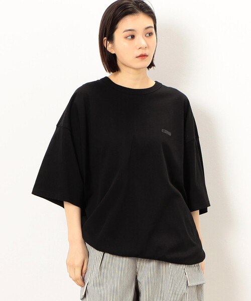 Purple&Yellow（パープルアンドイエロー）の「ワンポイントロゴプリントバルーン半袖Ｔシャツ（Tシャツ/カットソー・メンズ・ブラック/ホワイト/ミント・S/M/L）」の19枚目の写真