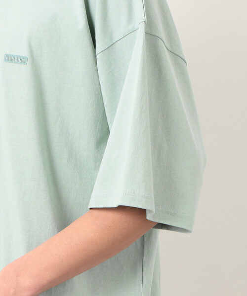 Purple&Yellow（パープルアンドイエロー）の「ワンポイントロゴプリントバルーン半袖Ｔシャツ（Tシャツ/カットソー・メンズ・ブラック/ホワイト/ミント・S/M/L）」の8枚目の写真