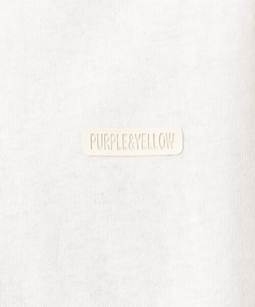 Purple&Yellow（パープルアンドイエロー）の「ワンポイントロゴプリントバルーン半袖Ｔシャツ（Tシャツ/カットソー・メンズ・ブラック/ホワイト/ミント・S/M/L）」の6枚目の写真