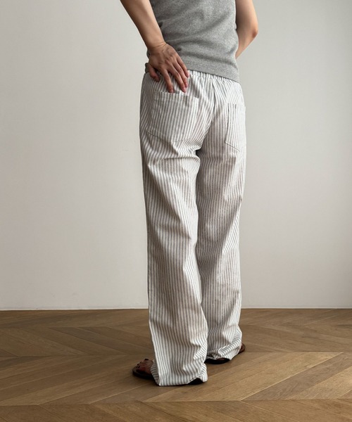 CANAL JEAN(キャナルジーン)の「El mar ナローストライプイージーパンツ(その他パンツ・レディース・ブラック・ONE SIZE)」の8枚目の写真