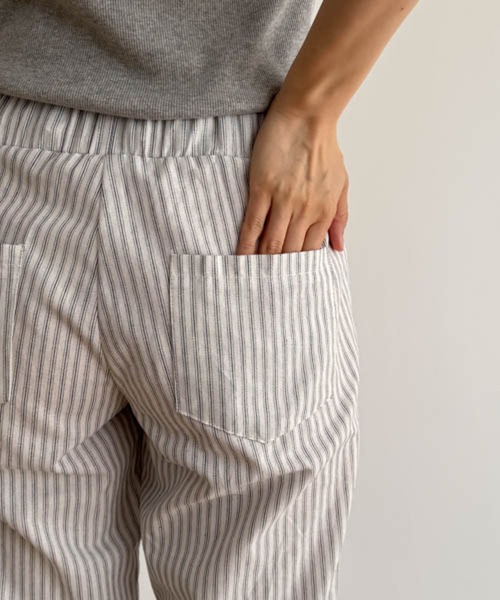 CANAL JEAN(キャナルジーン)の「El mar ナローストライプイージーパンツ(その他パンツ・レディース・ブラック・ONE SIZE)」の11枚目の写真