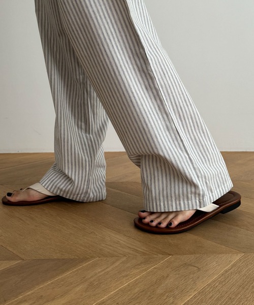CANAL JEAN(キャナルジーン)の「El mar ナローストライプイージーパンツ(その他パンツ・レディース・ブラック・ONE SIZE)」の10枚目の写真
