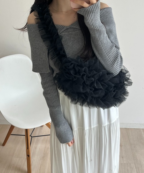 くしゅくしゅチュールショルダーバッグ【RL】（ショルダーバッグ）｜RiLi（リリ）