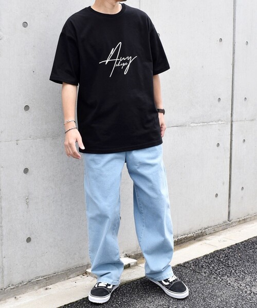 SHIPS any(シップス エニィ)の「SHIPS any: スクリプト フォント グラフィック プリント Tシャツ◇(Tシャツ/カットソー・メンズ・ブラック/ベージュ/ネイビー/ホワイト・MEDIUM/LARGE)」の11枚目の写真