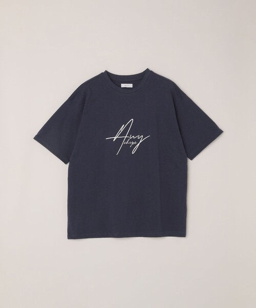 SHIPS any(シップス エニィ)の「SHIPS any: スクリプト フォント グラフィック プリント Tシャツ◇(Tシャツ/カットソー・メンズ・ブラック/ベージュ/ネイビー/ホワイト・MEDIUM/LARGE)」の21枚目の写真