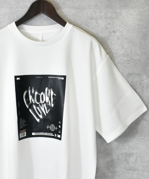Ritzy(リッツィー)の「ダンボールニット クルーネック転写プリントTシャツ(スピリチュアル) レディース メンズ(Tシャツ/カットソー・メンズ・ブラック/ホワイト/チャコール/グレー系その他2/ホワイト系その他/ブラック系その他2/グレー系その他/ホワイト系その他2/ブラック系その他・LARGE/X-LARGE/MEDIUM/L/XL/M)」の4枚目の写真