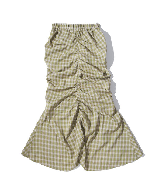 WHO'S WHO gallery（フーズフーギャラリー）の「ギャザーデザインチェックスカート（スカート・レディース・オフホワイト/ブルー/グリーン系その他2・FREE）」の20枚目の写真