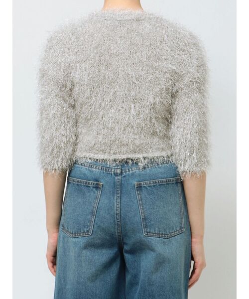 LAGUNAMOON（ラグナムーン）の「ラメブレンドシャギーニットカーディガン（カーディガン/ボレロ・レディース・シルバー/ピンク/ライトブルー・FREE）」の9枚目の写真