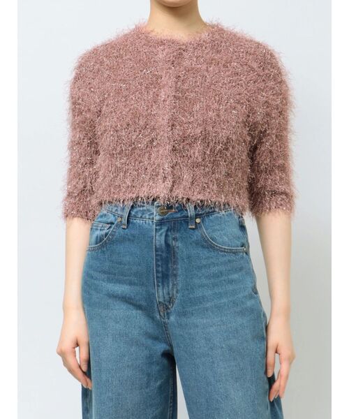 LAGUNAMOON（ラグナムーン）の「ラメブレンドシャギーニットカーディガン（カーディガン/ボレロ・レディース・シルバー/ピンク/ライトブルー・FREE）」の19枚目の写真