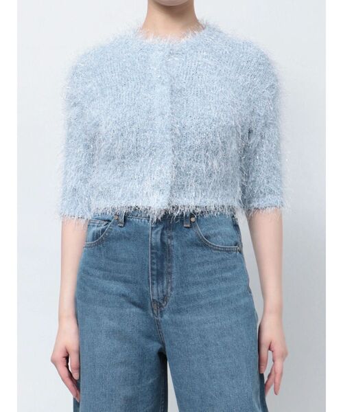 LAGUNAMOON（ラグナムーン）の「ラメブレンドシャギーニットカーディガン（カーディガン/ボレロ・レディース・シルバー/ピンク/ライトブルー・FREE）」の20枚目の写真