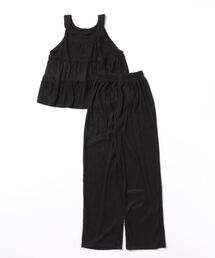 キャミソール パンツ セットアップ」に該当するブラック/黒色系