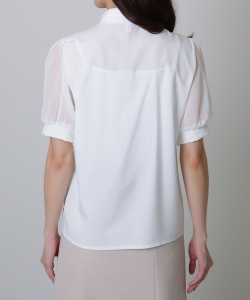 Princess Lace Blouse ホワイト フリル付き 半袖ブラウス Princess Lace Blouse ホワイト フリル付き 半袖ブラウス