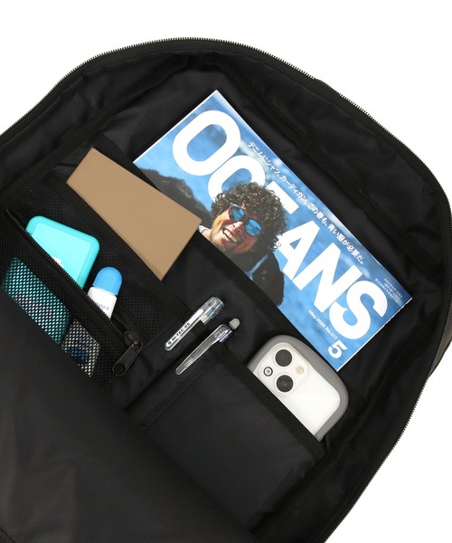 MICHAEL LINNELL（マイケル リンネル）の「【MICHAEL LINNELL/マイケルリンネル】BACKPACK　高撥水　容量 約16L　リフレクター加工　バックパック（バックパック/リュック・メンズ・ブラック・FREE）」の22枚目の写真