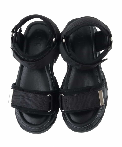 a.v.v（アーヴェヴェ）の「[20-23cm][クッションインソール][マジックテープで簡単]厚底スポサン（サンダル・キッズ・ブラック/アイボリー・20/21/23/22）」の20枚目の写真