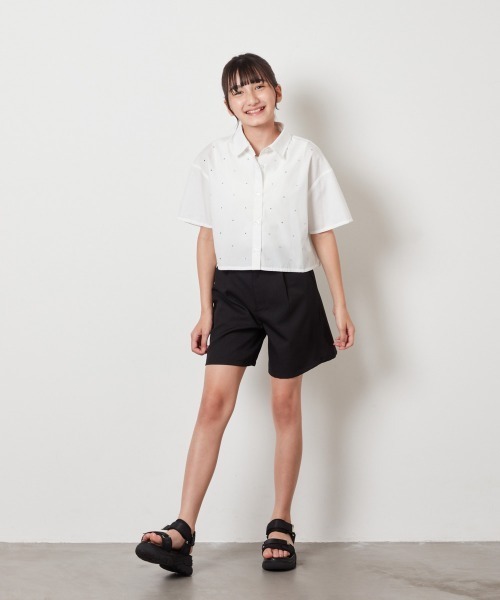 a.v.v（アーヴェヴェ）の「[20-23cm][クッションインソール][マジックテープで簡単]厚底スポサン（サンダル・キッズ・ブラック/アイボリー・20/21/23/22）」の9枚目の写真