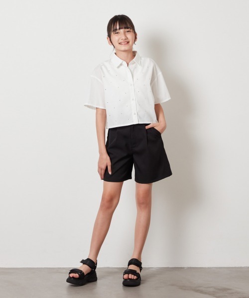 a.v.v（アーヴェヴェ）の「[20-23cm][クッションインソール][マジックテープで簡単]厚底スポサン（サンダル・キッズ・ブラック/アイボリー・20/21/23/22）」の11枚目の写真