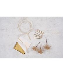 CHACO （FLOWER ACCESSORY） | CHACO/ ヘア15点セット (水引、金箔、ゴールドピン、かすみ草)(ヘアピン)