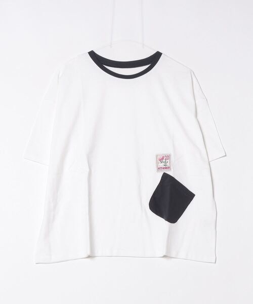 Quelle Chance(ケルシャンス)の「Quelle chance 配色ポケットプルオーバー(Tシャツ/カットソー・レディース・ライトグリーン/オフホワイト/チャコールグレー・M)」の22枚目の写真