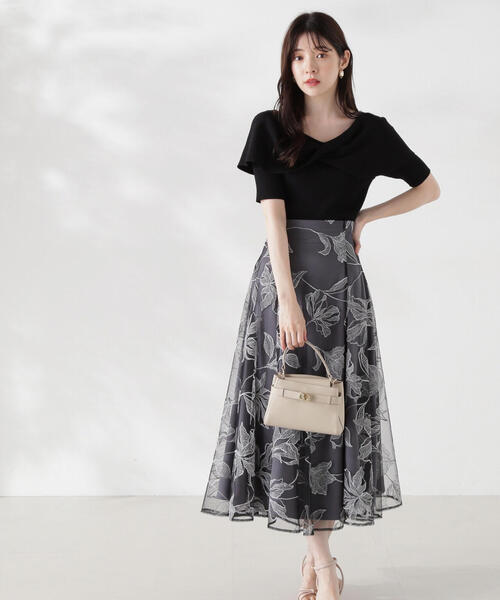 PROPORTION BODY DRESSING(プロポーションボディドレッシング)の「ねじりケープ風ニット / 1214270806(ニット/セーター・レディース・ホワイト/グリーン/ブラック・FREE)」の19枚目の写真