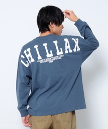 GLAZOS | 【STREET】バックワイドロゴビッグ長袖Tシャツ(Tシャツ/カットソー)