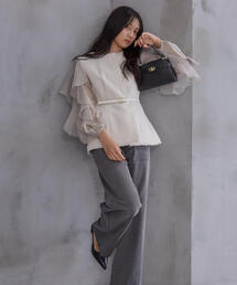 PROPORTION BODY DRESSING | ベルト付きペプラムツイードジレ / 1214250902(テーラードジャケット)