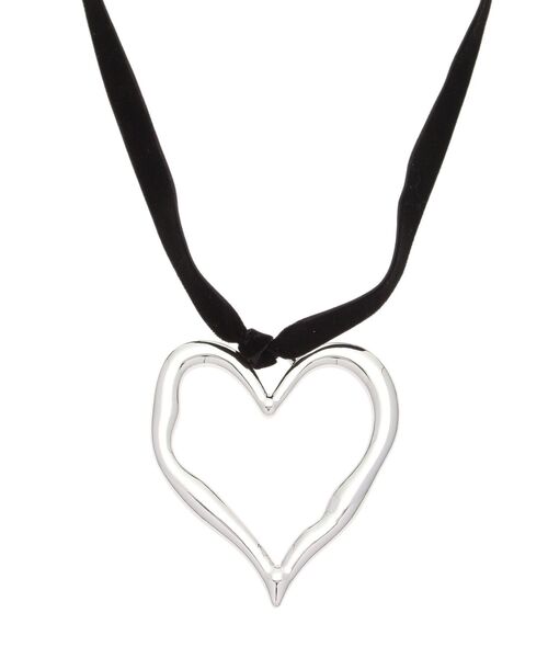 jouetie（ジュエティ）の「BIGハートモチーフベロアリボンチョーカー（チョーカー・レディース・ブルー/レッド/ブラック・FREE）」の4枚目の写真